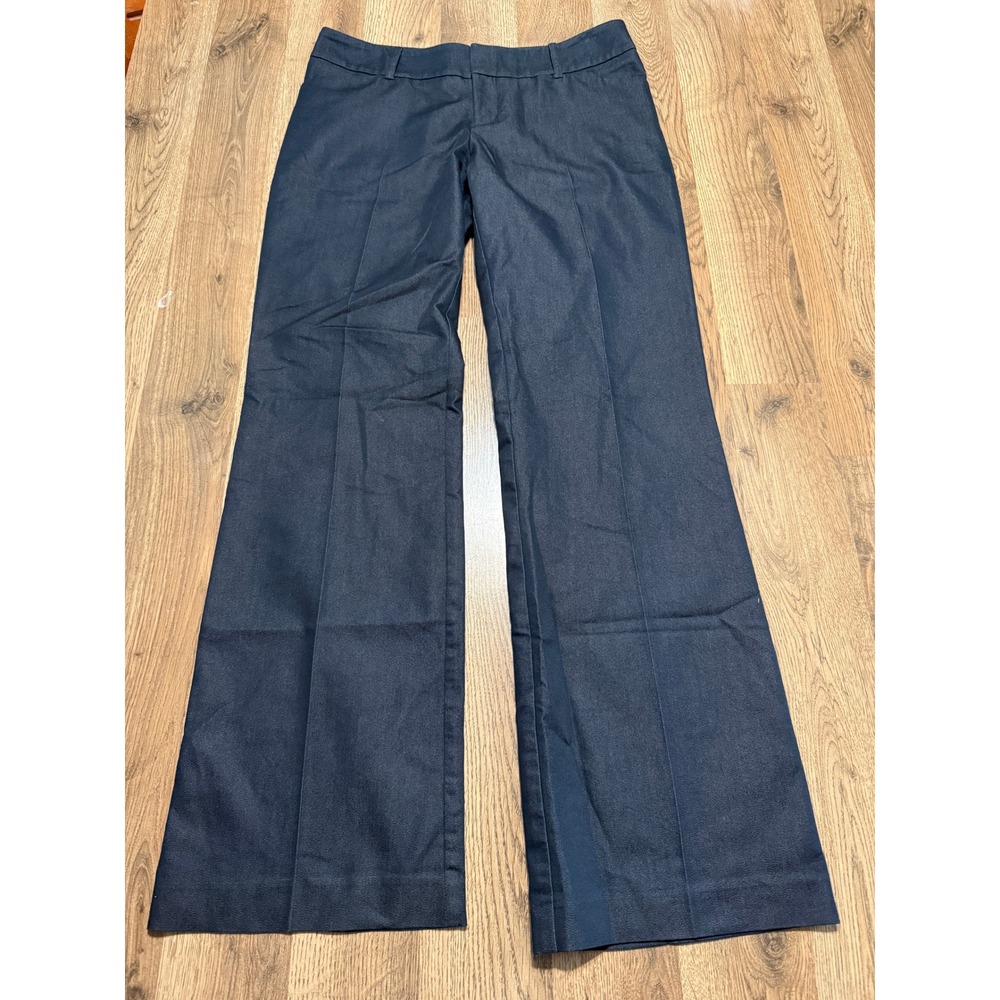 Mossimo Dress Pants Womens 6 Blue Adult Fit 3 Wide Leg Stretch Excellent